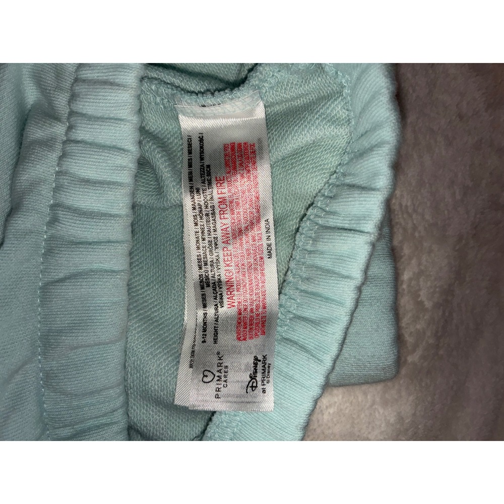 Disney Primark Mickey Mouse Sweatshirt and Joggers Set Mint Green 9-12 Months - Picture 3 of 10